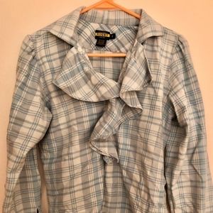Ralph Lauren Rugby ruffled flannel shirt sz 2